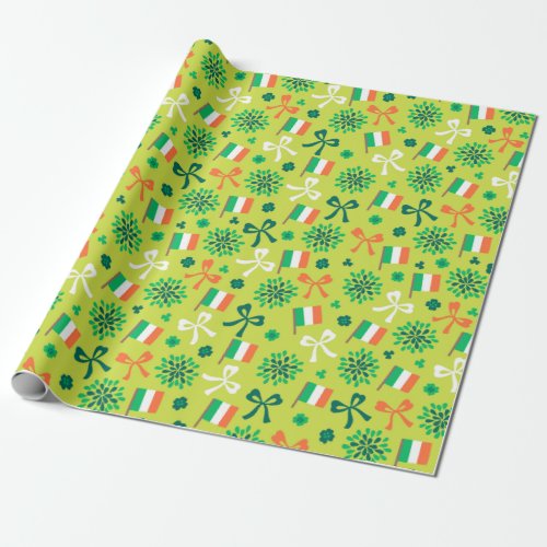 Ireland Flags Wrapping Paper