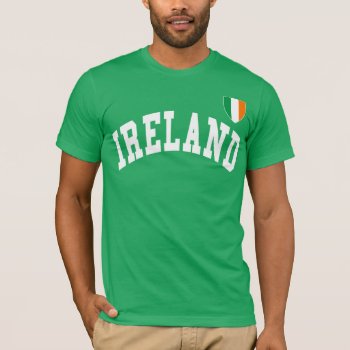 Ireland Football Jersey Style T-shirt by RobotFace at Zazzle