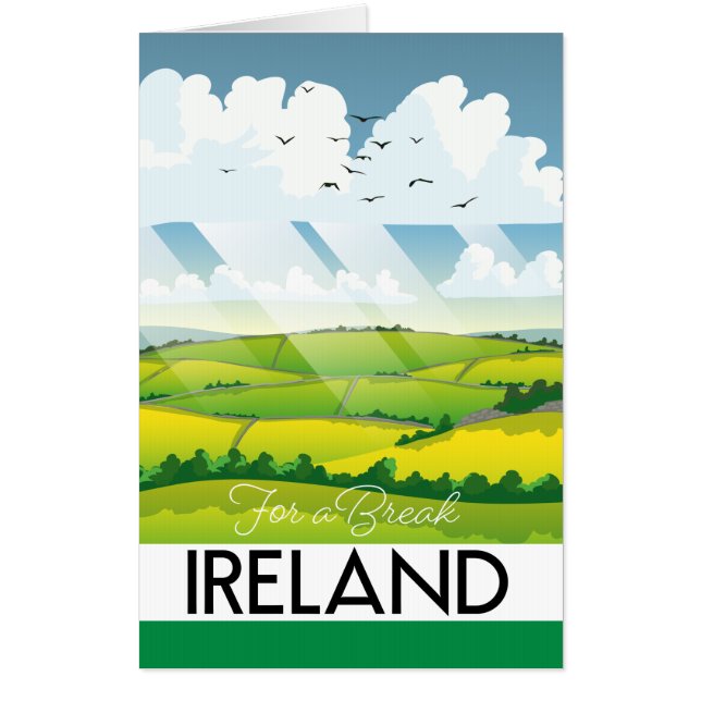 Ireland for a break travel postcard card (Front)