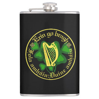 Ireland forever/Erin go bragh/1 blood/people/harp Flask