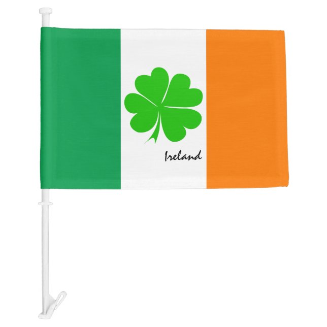 Ireland & four leaf clover, Irish flag /sport fans (Front)