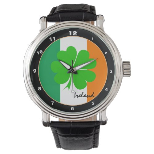 Ireland  four leaf clover Irish flag sport fans Watch