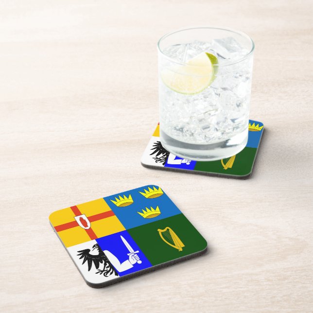 Ireland Four provinces Drink Coaster (Right Side)