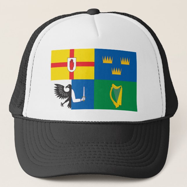 Ireland (Four Provinces Flag) Trucker Hat (Front)