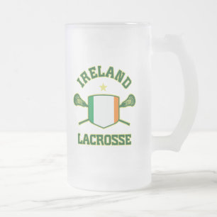 Ireland Frosted Glass Beer Mug