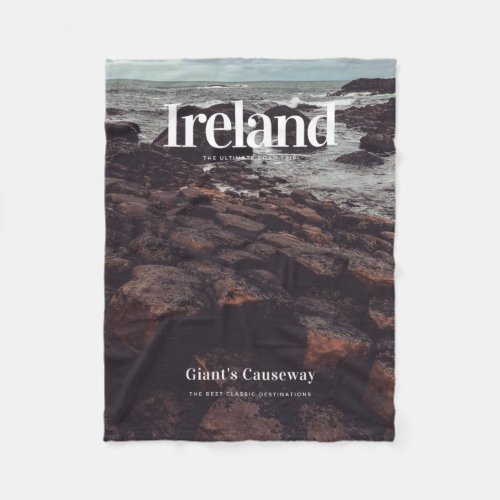 Ireland Giant39s Causeway _ Beautiful Cliff Fleece Blanket