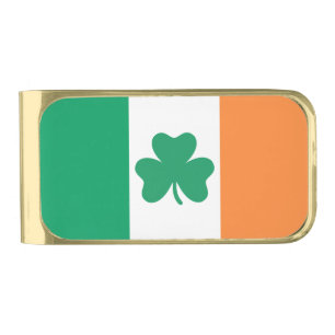 Ireland Gold Finish Money Clip