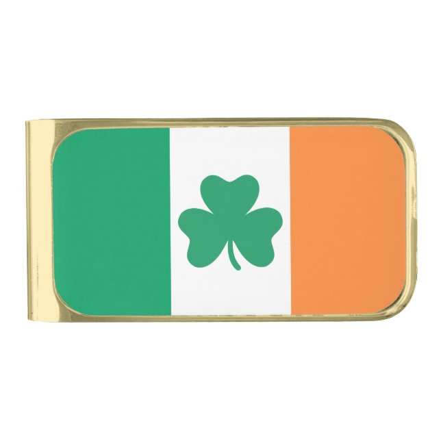 Ireland Gold Finish Money Clip (Front)