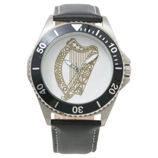 Ireland gold harp waterproof watch (Front)