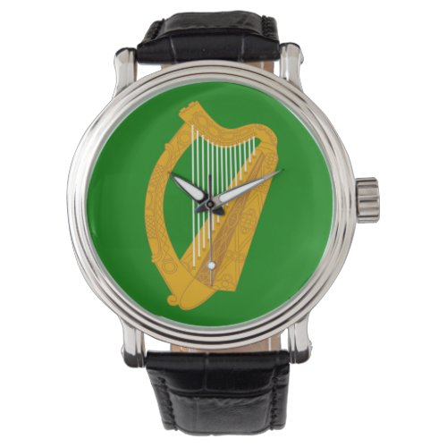 ireland green harp flag irish watch