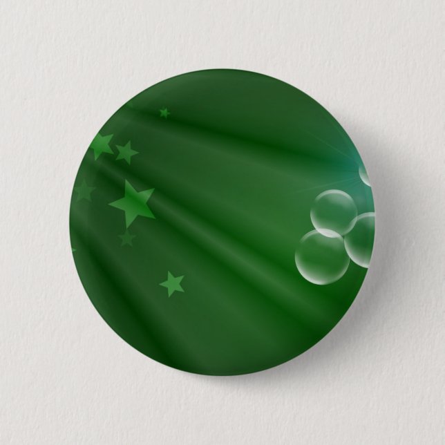 Ireland Green Pattern Art Peace Love Destiny Button (Front)