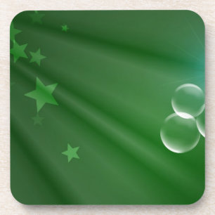 Ireland Green Pattern Art Peace Love Destiny Coaster
