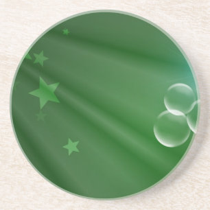Ireland Green Pattern Art Peace Love Destiny Coaster