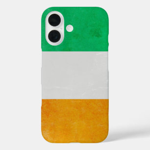 Ireland Grunge- Irish Tricolour Flag iPhone 16 Case