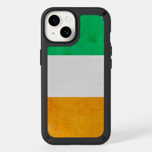 Ireland Grunge_ Irish Tricolour Flag Speck iPhone 14 Case