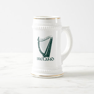 Ireland Harp Design, Irish Harp Beer Stein
