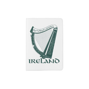 Ireland Harp Design, Irish Harp Passport Holder