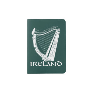 Ireland Harp Design, Irish Harp Passport Holder