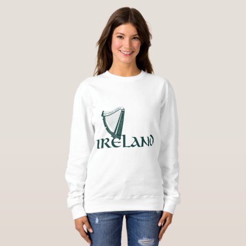 Ireland Harp Design Irish Harp Sweatshirt