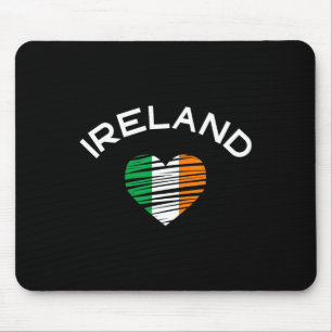 Ireland Heart St Patricks Proud Irish Flag Roots H Mouse Pad