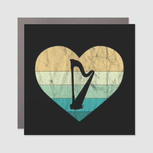 Ireland - I Love Irish Harp Car Magnet