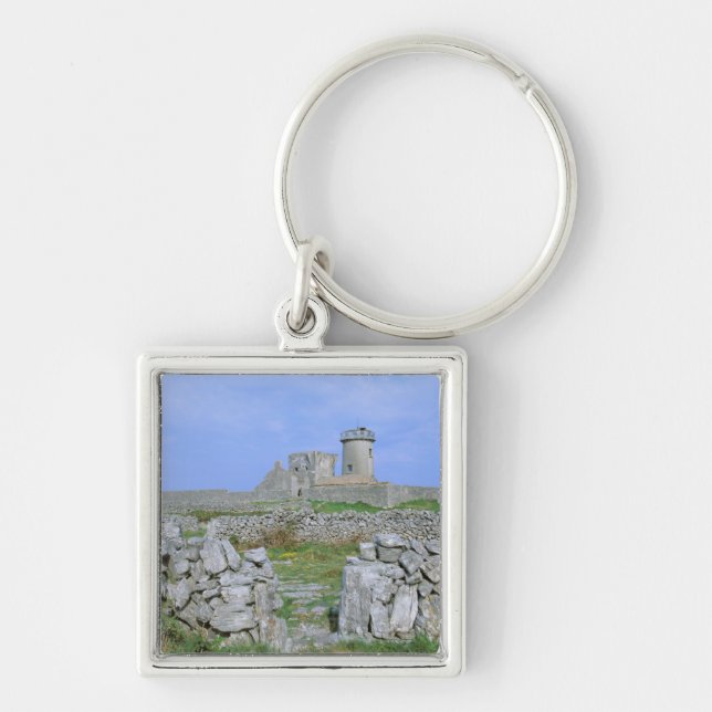 Ireland, Inishmore, Aran Island, Dun Aengus Fort Keychain (Front)