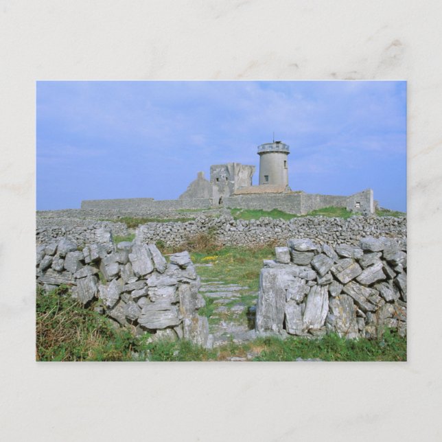 Ireland, Inishmore, Aran Island, Dun Aengus Fort Postcard (Front)
