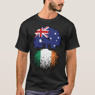 Ireland Irish Australian Australia Tree Roots Flag T-Shirt