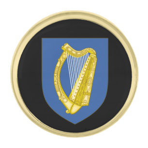 Ireland & Irish Coat of Arms, Flag / business Gold Finish Lapel Pin