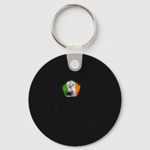 Ireland Irish Eire Flag Design On Soccer Ball Jers Keychain