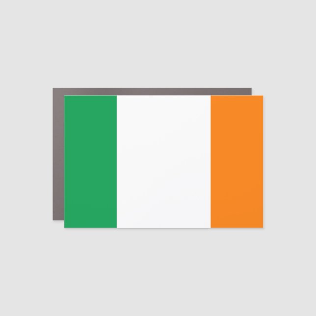 Ireland (Irish) Flag Car Magnet (Front)