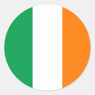 Ireland (Irish) Flag Classic Round Sticker