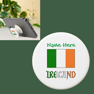 Ireland Irish Flag Green Personalization  PopSocket