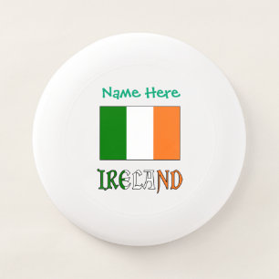 Ireland Irish Flag Green Personalization  Wham-O Frisbee