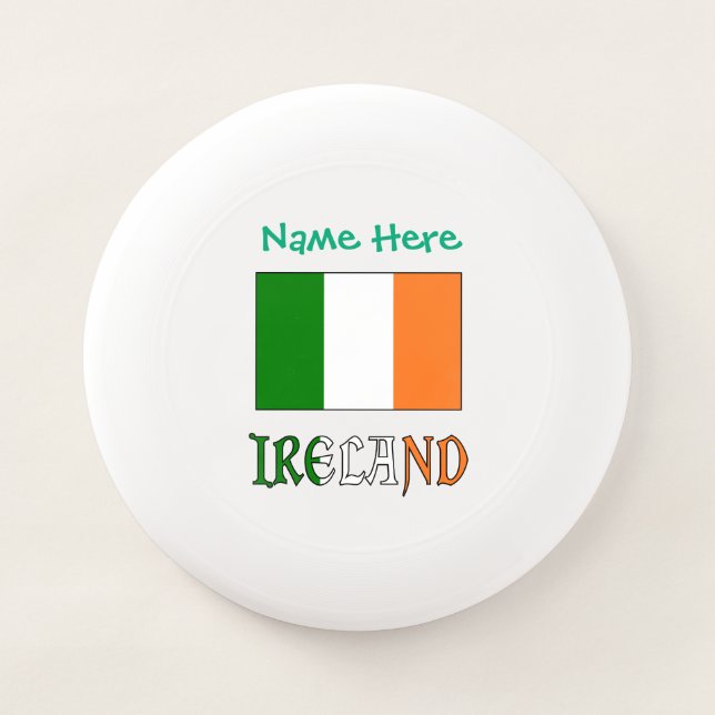 Ireland Irish Flag Green Personalization  Wham-O Frisbee (Front)