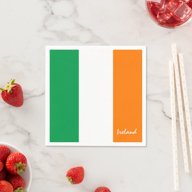 Ireland & Irish flag party fashion /sport fans Napkins (Insitu)