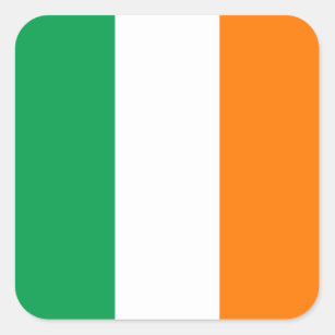 Ireland (Irish) Flag Square Sticker