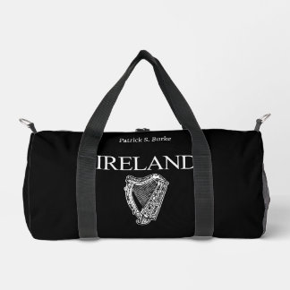 ⭐IRELAND - Irish Harp Personalized Duffle Bag