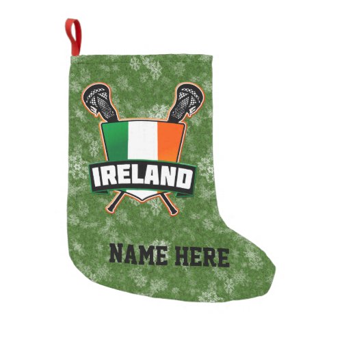 Ireland Irish Lacrosse Shield Christmas Stocking