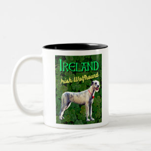 Ireland Enamel Irish Mug with Shamrocks