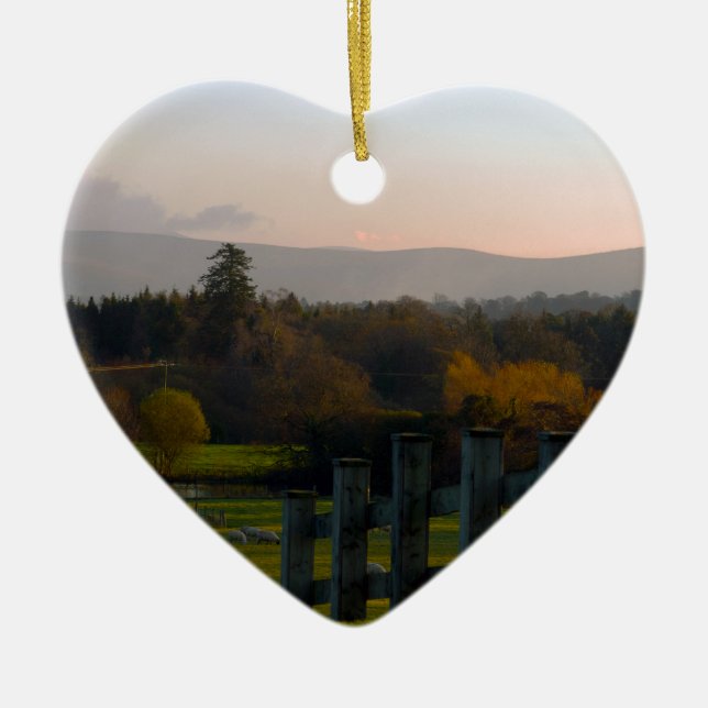 Ireland is Beautiful Ceramic Ornament (Front)