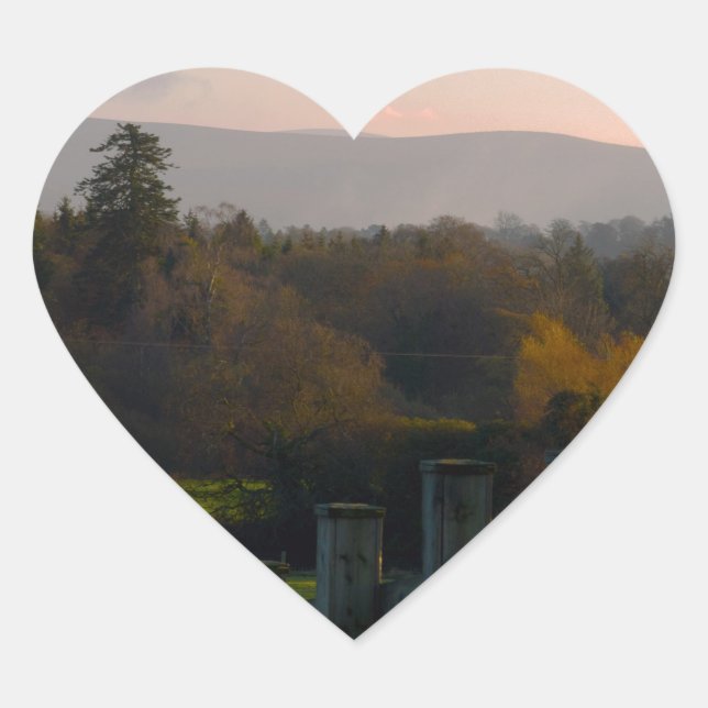 Ireland is Beautiful Heart Sticker (Front)
