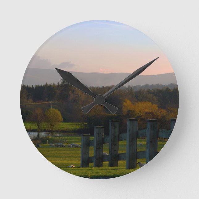 Ireland is Beautiful Round Clock (Front)