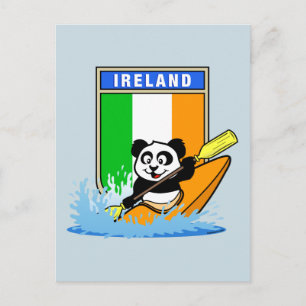 Ireland Kayaking Panda Postcard