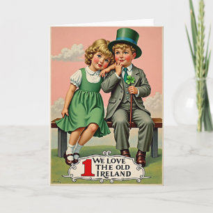 Ireland Kids Vintage Scene Card