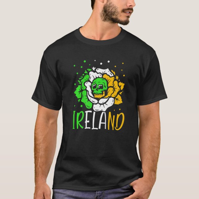 Ireland Leprechaun Irish St. Patricks Day Gaelic S T-Shirt (Front)