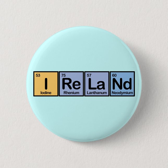 Ireland made of Elements Button (Front)