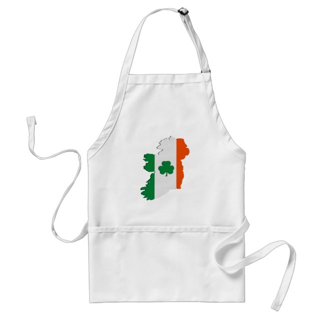 Ireland map adult apron (Front)