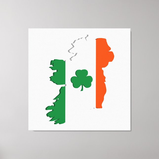 Ireland map canvas print (Front)