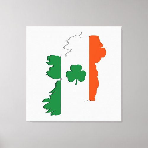 Ireland map canvas print